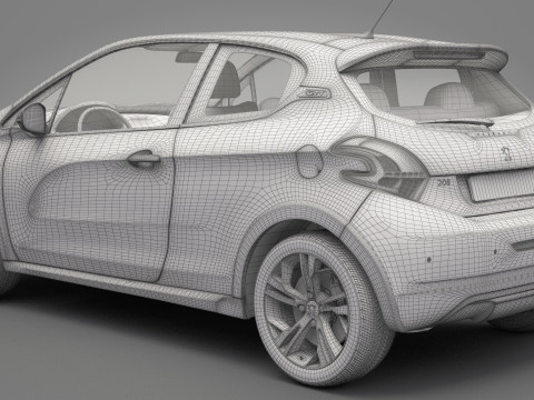 Peugeot 208 GTI 3D Model