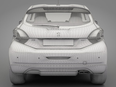 Peugeot 208 GTI 3D Model