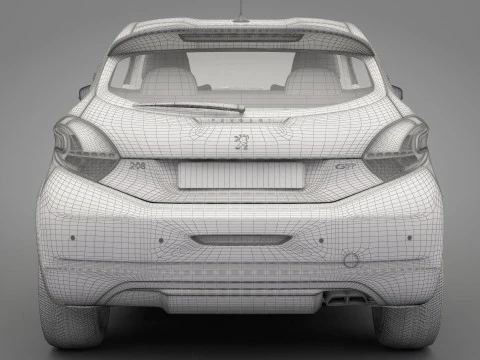 Peugeot 208 GTI 3D Model