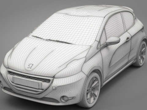 Peugeot 208 GTI 3D Model
