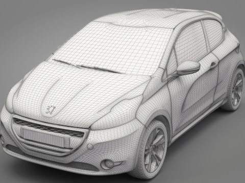 Peugeot 208 GTI 3D Model