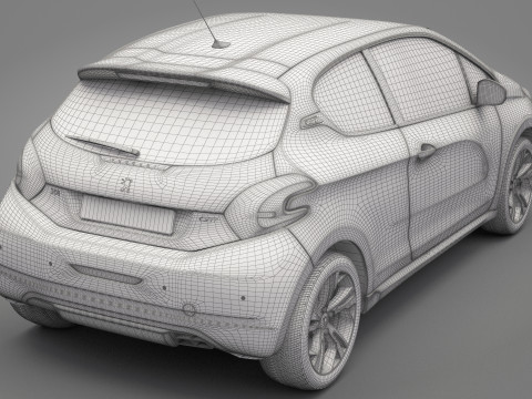 Peugeot 208 GTI 3D Model