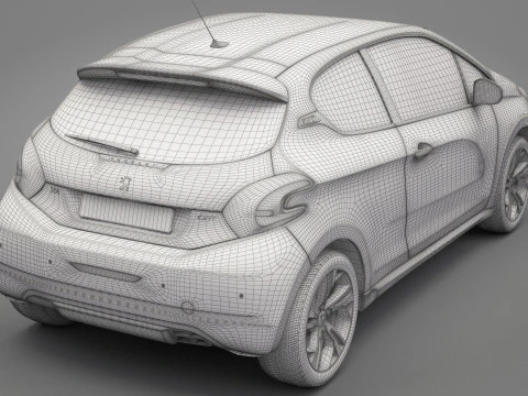 Peugeot 208 GTI 3D Model