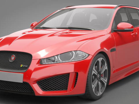 Jaguar XFR-S Sportbrake 3D Model
