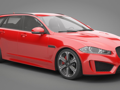Jaguar XFR-S Sportbrake 3D Model