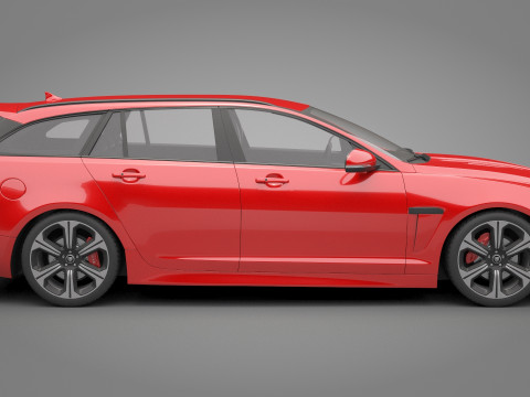 Jaguar XFR-S Sportbrake 3D Model