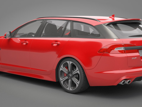 Jaguar XFR-S Sportbrake 3D Model