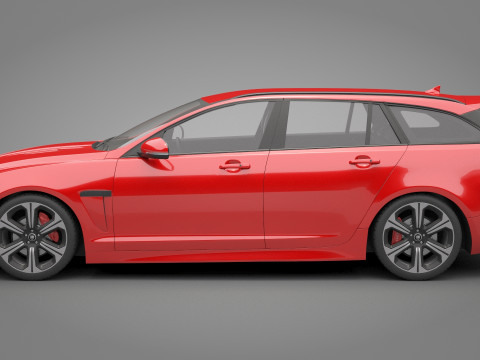 Jaguar XFR-S Sportbrake 3D Model