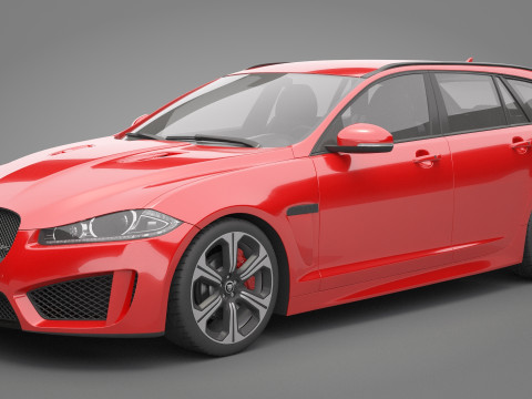 Jaguar XFR-S Sportbrake 3D Model