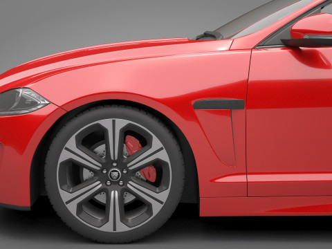 Jaguar XFR-S Sportbrake 3D Model