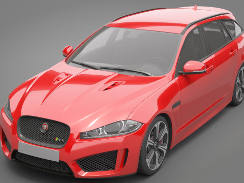 Jaguar XFR-S Sportbrake 3D Model