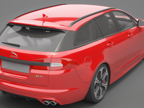 Jaguar XFR-S Sportbrake 3D Model