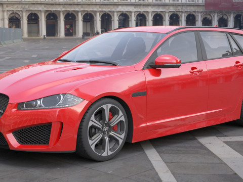 Jaguar XFR-S Sportbrake 3D Model