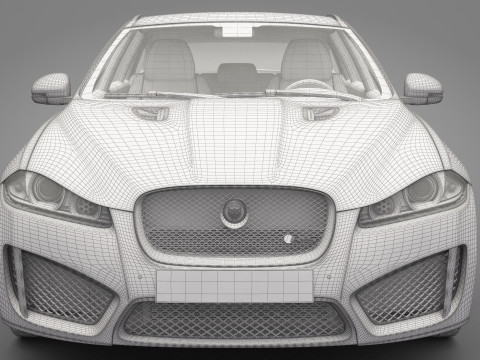 Jaguar XFR-S Sportbrake 3D Model
