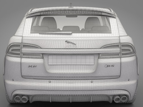 Jaguar XFR-S Sportbrake 3D Model
