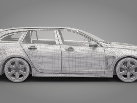 Jaguar XFR-S Sportbrake 3D Model