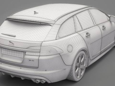 Jaguar XFR-S Sportbrake 3D Model