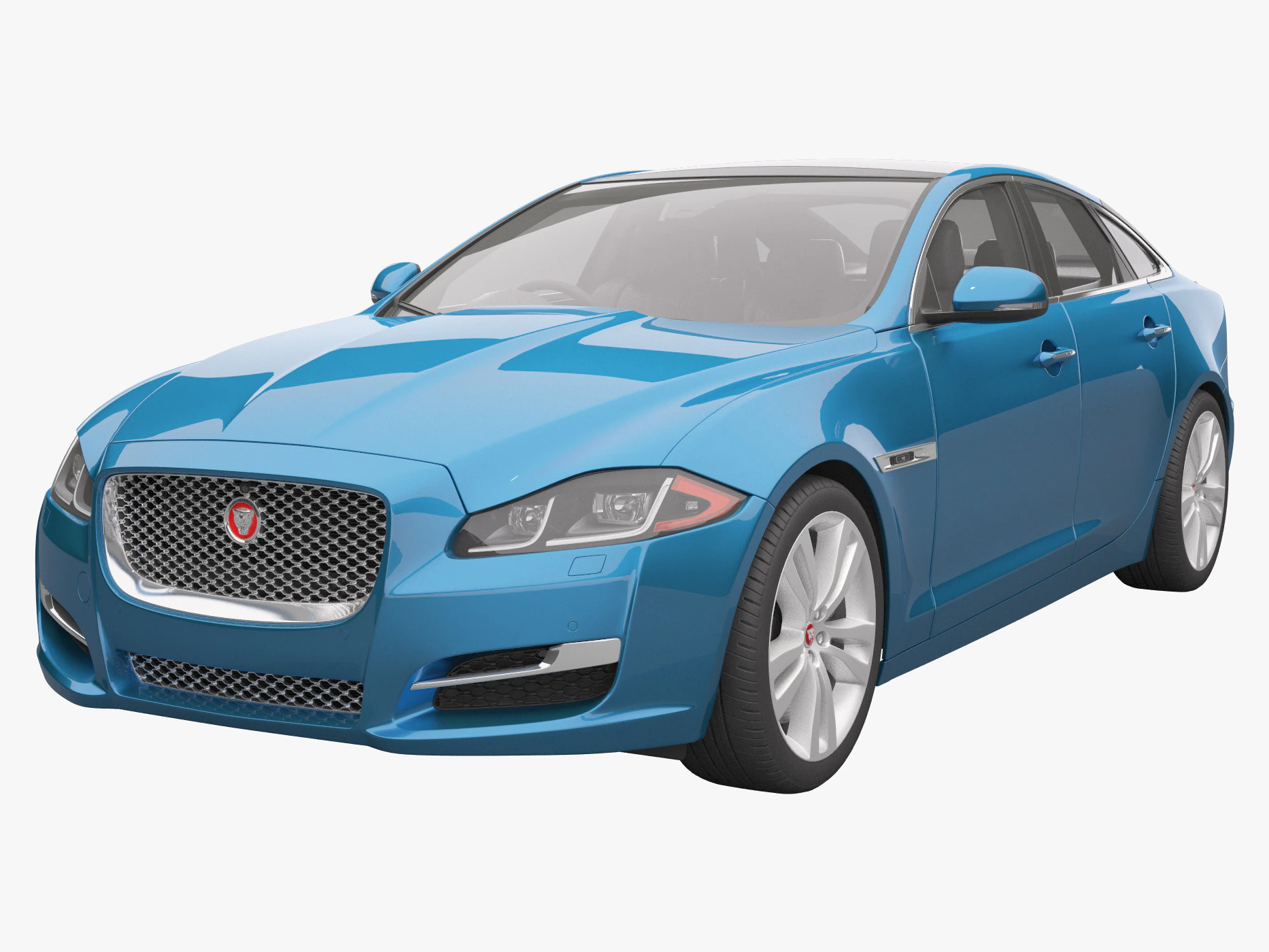 Jaguar XJ 2016 3D Model .c4d .max .obj .3ds .fbx .stl .blend 