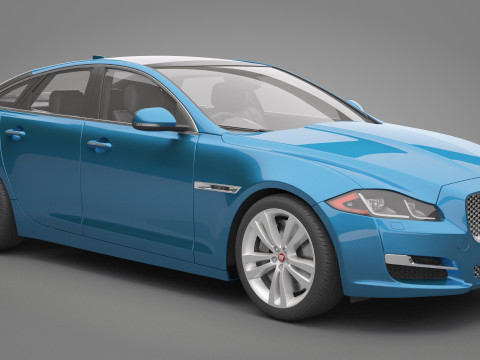 Jaguar XJ 2016 3D Model