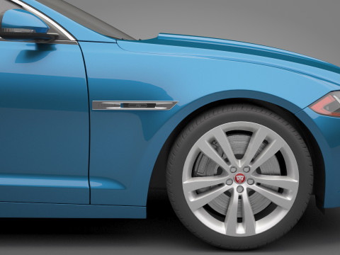 Jaguar XJ 2016 3D Model
