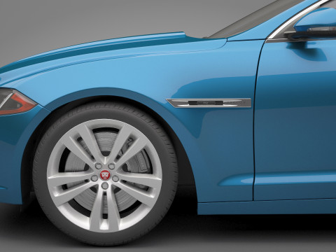 Jaguar XJ 2016 3D Model