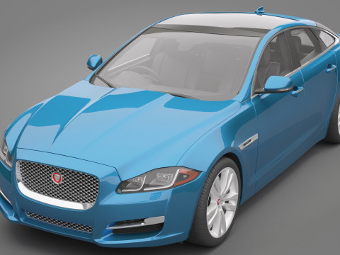 Jaguar XJ 2016 3D Model