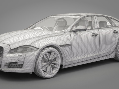 Jaguar XJ 2016 3D Model