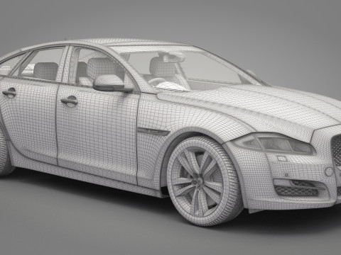 Jaguar XJ 2016 3D Model