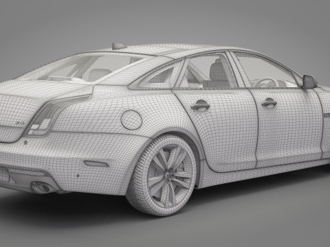 Jaguar XJ 2016 3D Model