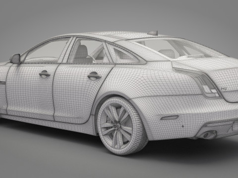 Jaguar XJ 2016 3D Model