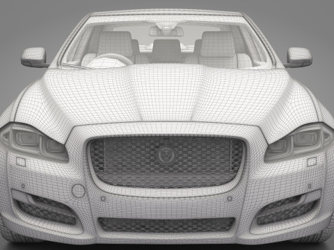 Jaguar XJ 2016 3D Model
