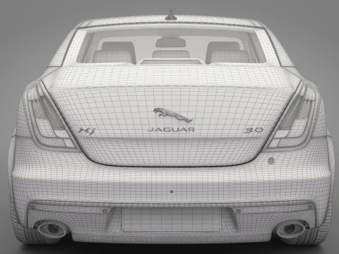 Jaguar XJ 2016 3D Model