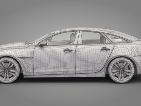 Jaguar XJ 2016 3D Model