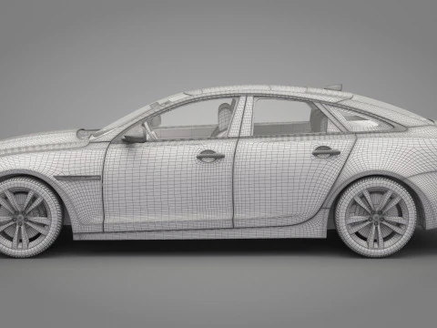 Jaguar XJ 2016 3D Model