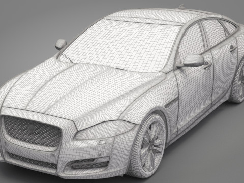 Jaguar XJ 2016 3D Model