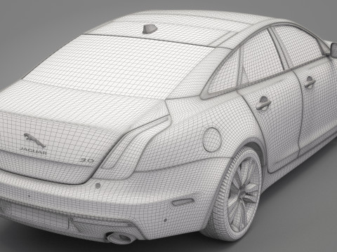 Jaguar XJ 2016 3D Model