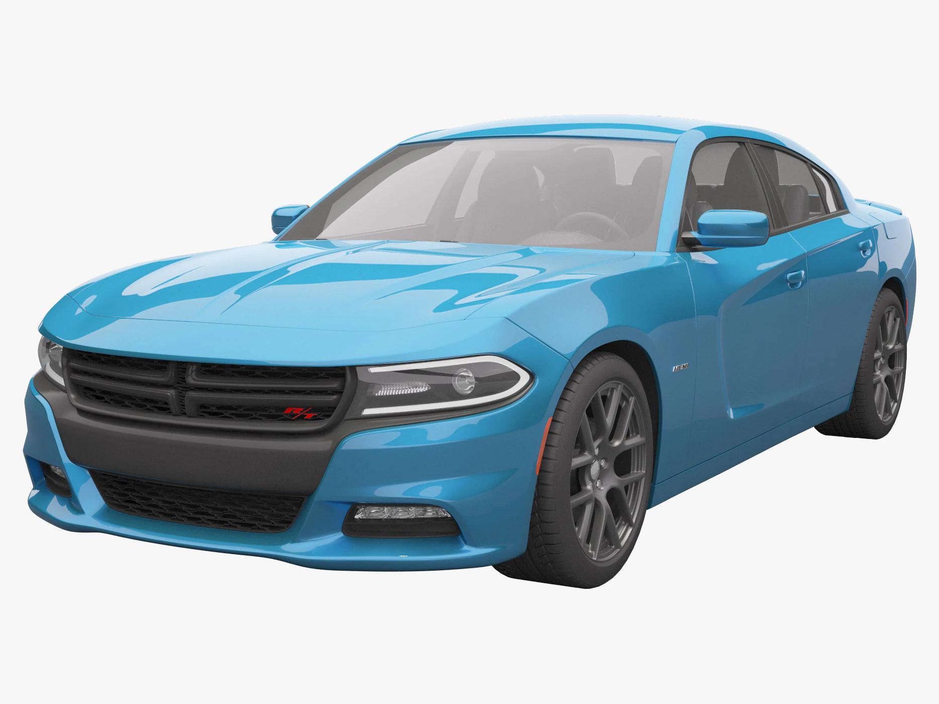 Dodge Charger 2015 3D Model .c4d .max .obj .3ds .fbx .stl .blend 