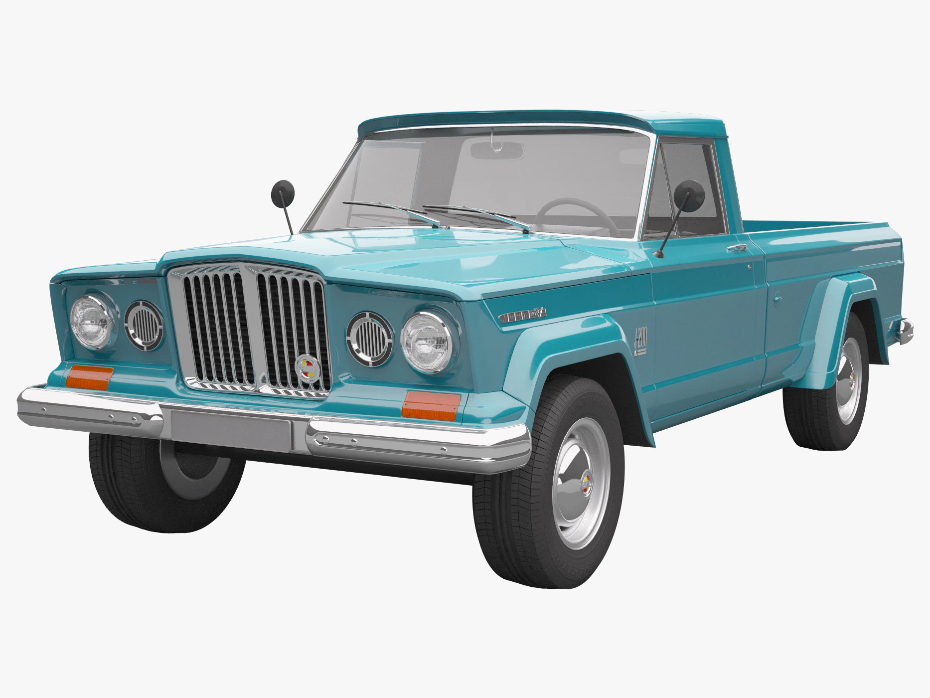 Jeep Gladiator 3D Model .c4d .max .obj .3ds .fbx .stl .blend 