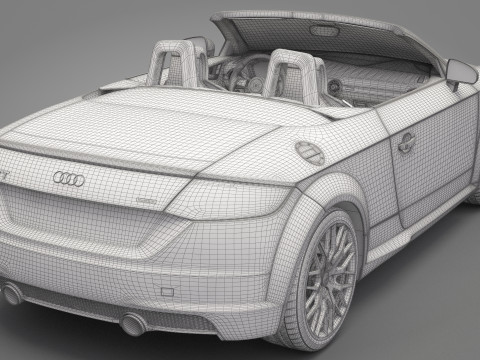 Audi TT Roadster 3D 모델