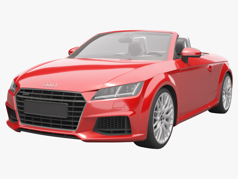 Audi TT Roadster 3D 모델 .c4d .max .obj .3ds .fbx .stl .blend