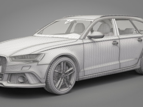 Audi RS6 Avant Modello 3D