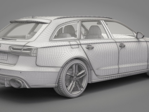 Audi RS6 Avant Modello 3D