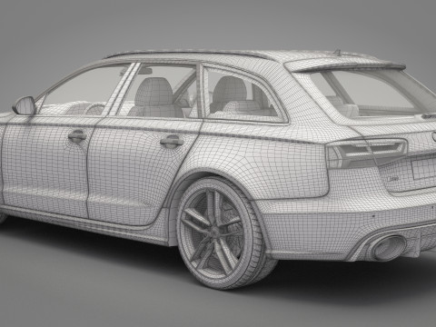 Audi RS6 Avant Modello 3D