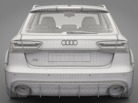 Audi RS6 Avant Modello 3D