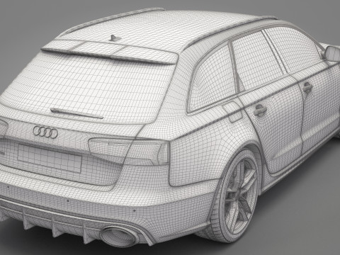Audi RS6 Avant Modello 3D