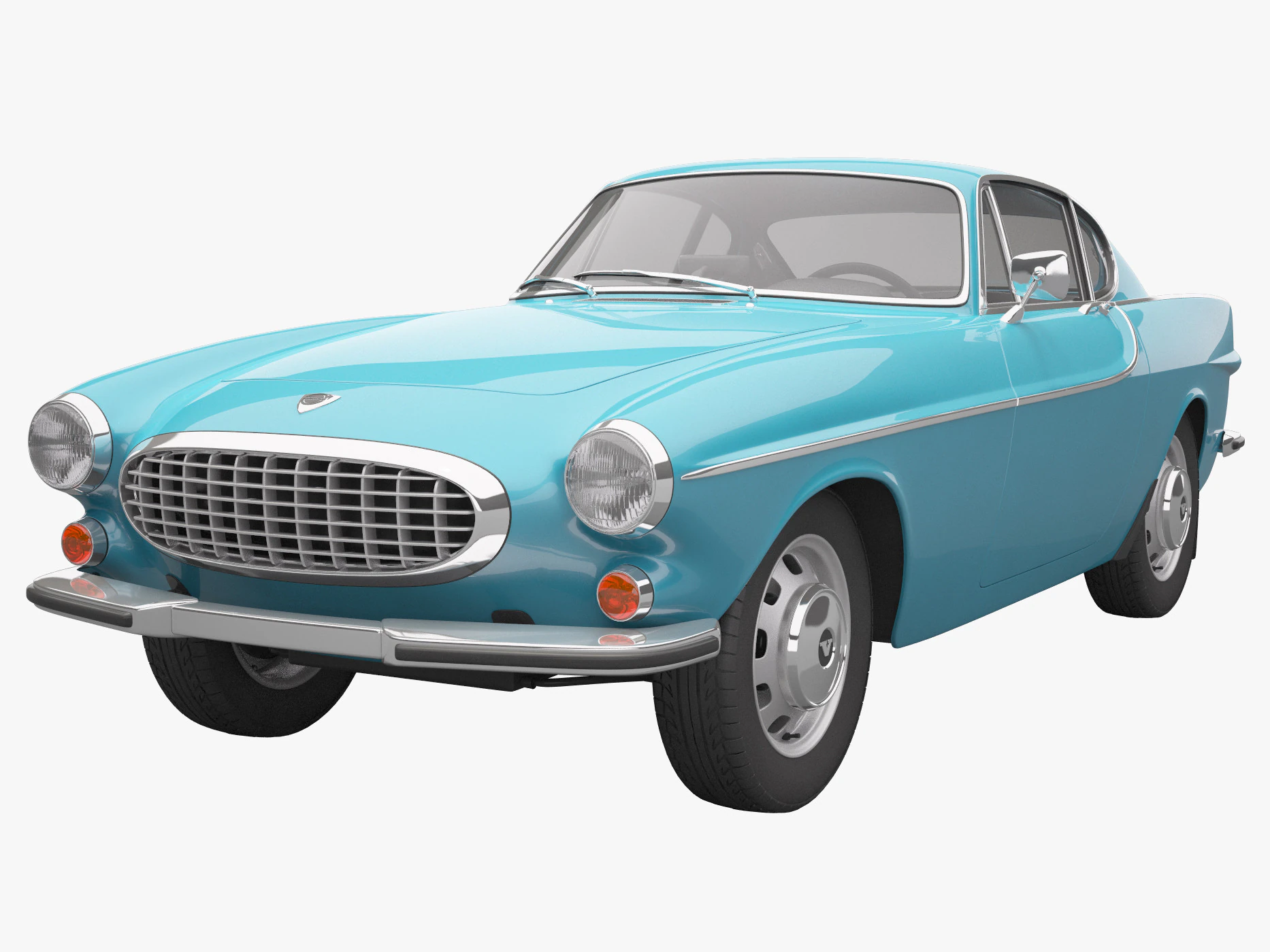 Old Volvo Car 3D Model .c4d .max .obj .3ds .fbx .stl .blend