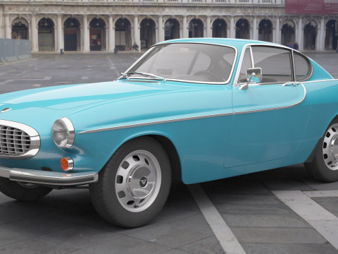 Old Volvo Car 3D Model