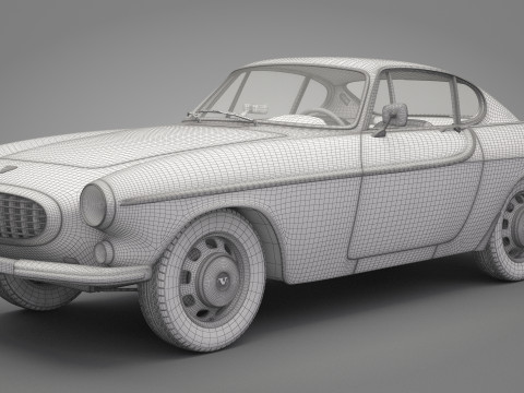 Old Volvo Car 3D Model