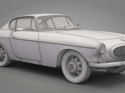 Old Volvo Car 3D Model