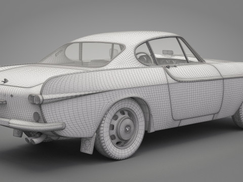 Old Volvo Car 3D Model